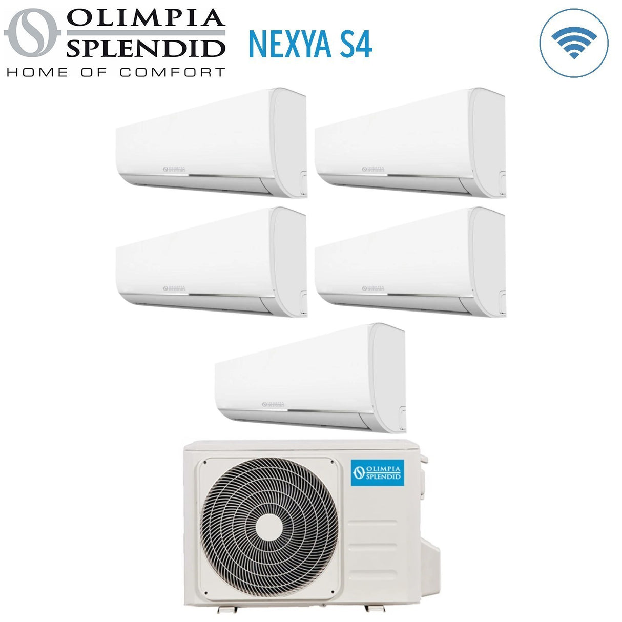 immagine-3-olimpia-splendid-climatizzatore-condizionatore-olimpia-splendid-penta-split-inverter-serie-nexya-s4-99999-con-os-cemeh42ei-r-32-wi-fi-integrato-90009000900090009000