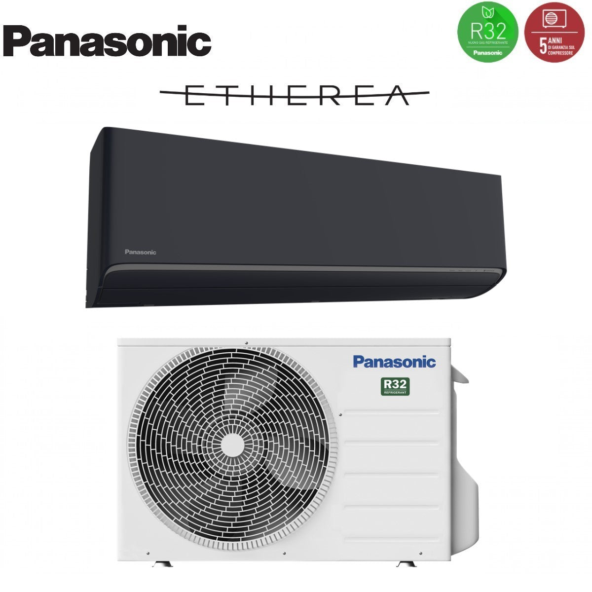 immagine-3-panasonic-climatizzatore-condizionatore-panasonic-inverter-serie-etherea-dark-9000-btu-cs-xz25xkew-h-r-32-wi-fi-integrato-colore-grigio-grafite