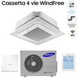 immagine-3-samsung-climatizzatore-condizionatore-samsung-inverter-cassetta-a-4-vie-windfree-24000-btu-ac071nn4dkh-monofase-wi-fi-optional-con-telecomando-wireless-e-pannello-incluso