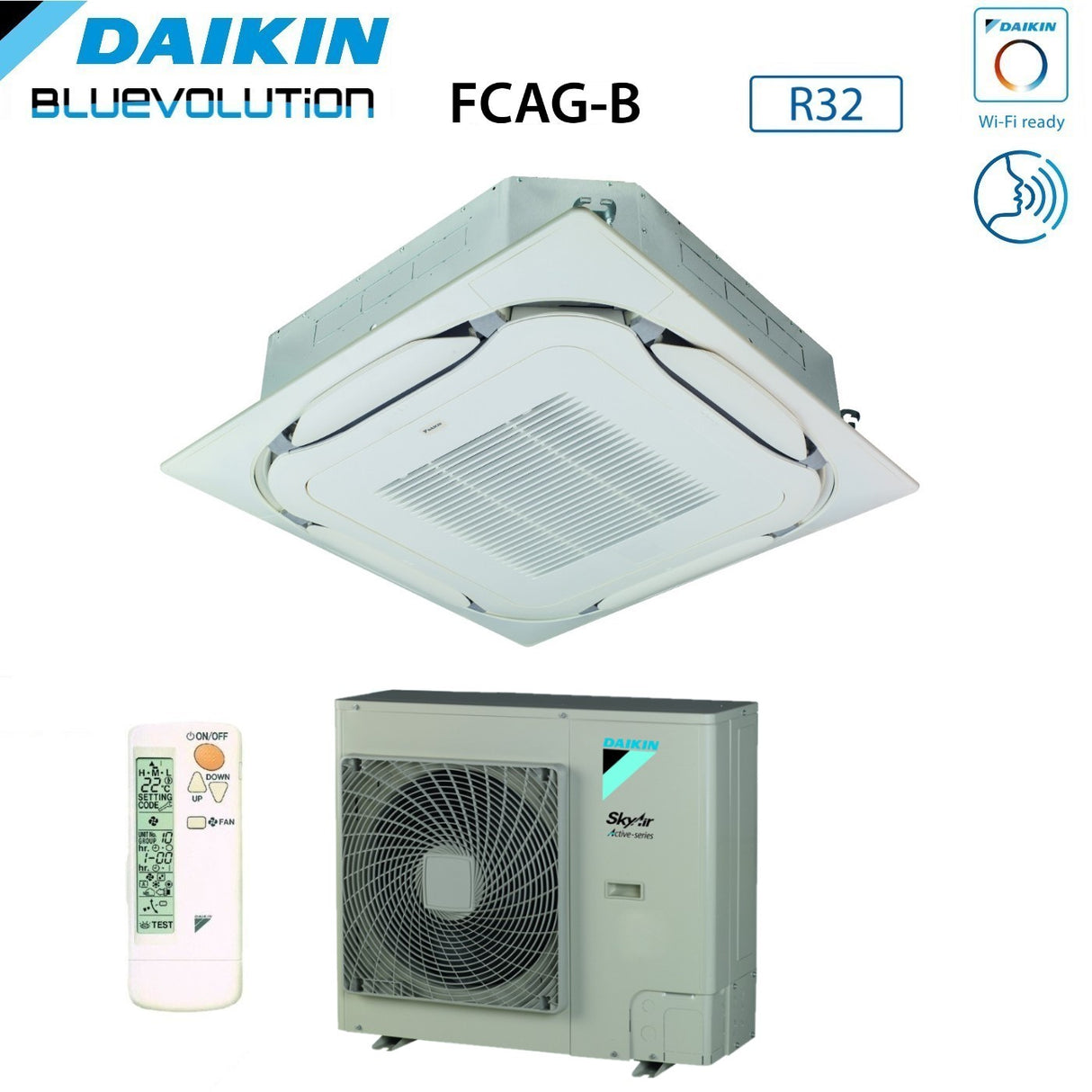 immagine-4-daikin-climatizzatore-condizionatore-daikin-bluevolution-a-cassetta-round-flow-24000-btu-fcag71b-azas71mv1-r-32-wi-fi-optional-con-griglia-standard-inclusa