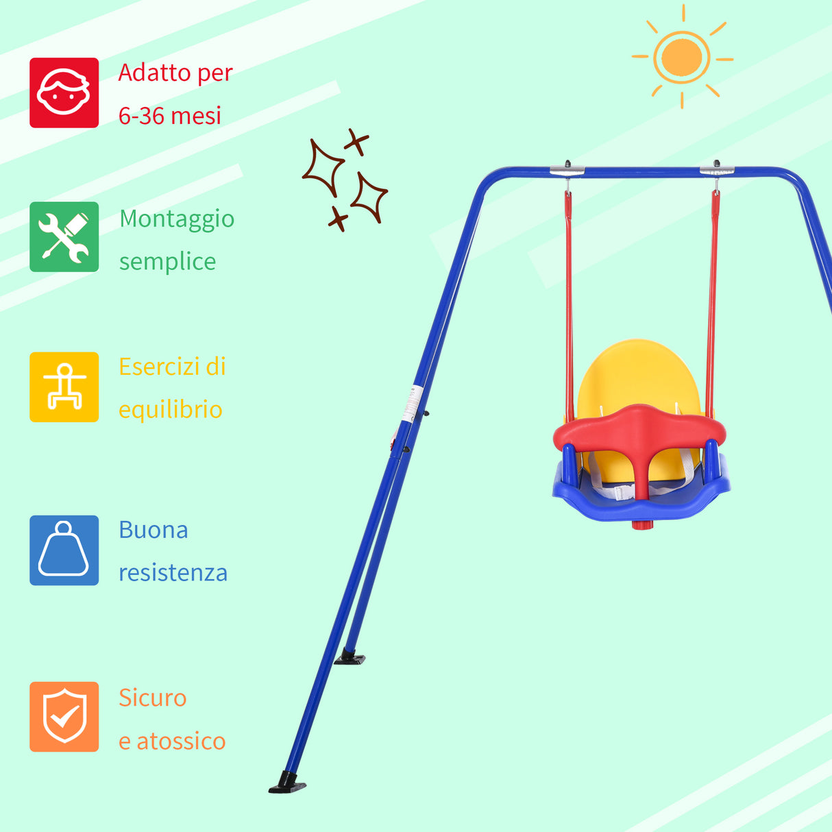 immagine-4-easycomfort-easycomfort-altalena-per-bambini-da-giardino-con-struttura-in-metallo-seggiolino-con-cintura-di-sicurezza-capacita-di-peso-30kg-140x110x120cm