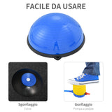 immagine-4-easycomfort-easycomfort-bosu-ball-balance-ball-con-2-elastici-e-pompa-per-allenamento-a-casa-potenziamento-muscolare-e-riabilitazione-52cm-blu-ean-8054144137261