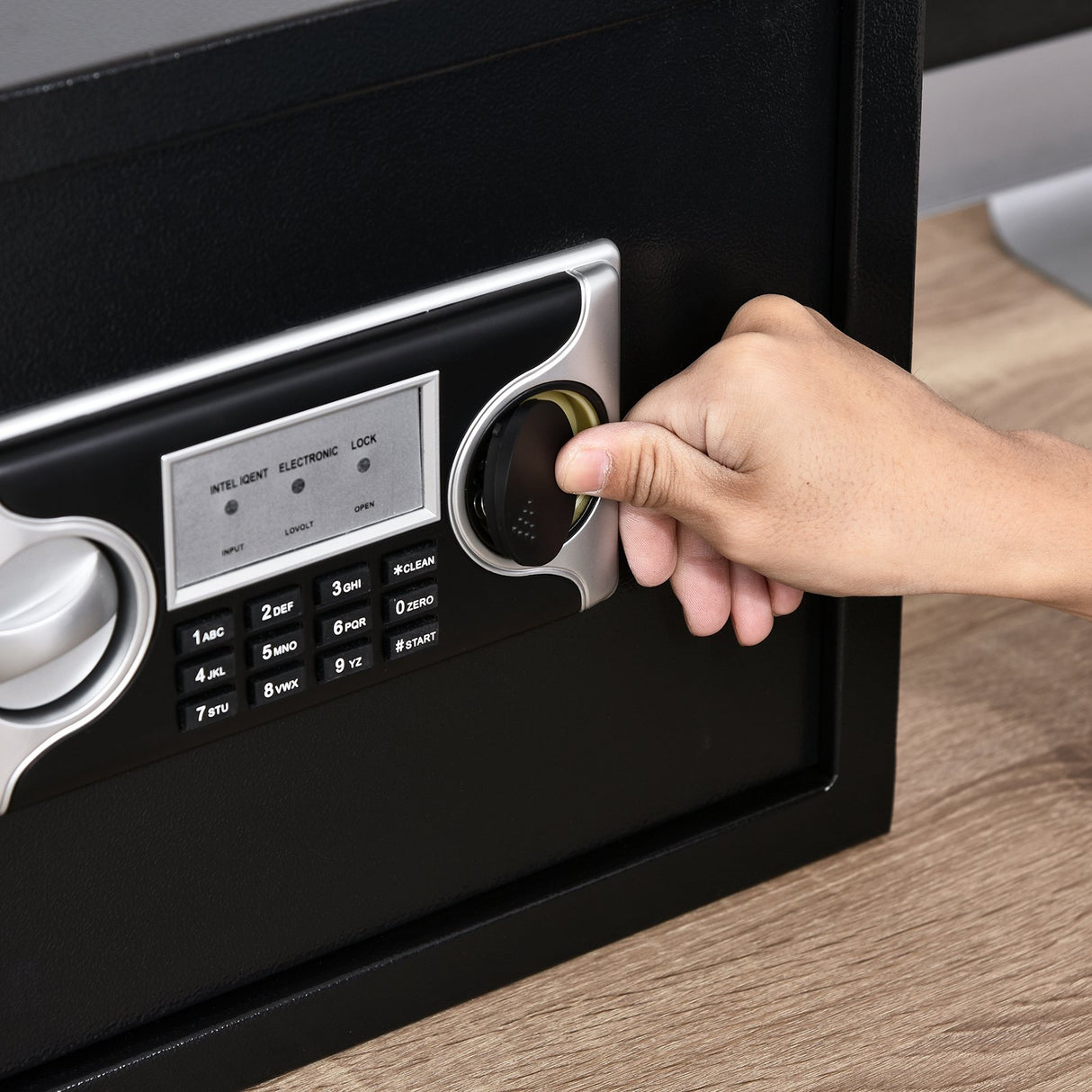 immagine-4-easycomfort-easycomfort-cassaforte-elettronica-in-acciaio-con-doppio-codice-chiave-di-sicurezza-e-allarme-35x30x39-3cm