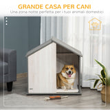 immagine-4-easycomfort-easycomfort-cuccia-per-cani-a-casetta-in-legno-per-animali-fino-a-15kg-grigio-e-bianco