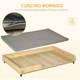 immagine-4-easycomfort-easycomfort-cuccia-per-cani-rialzata-con-cuscino-removibile-e-lavabile-lettino-per-cani-gambe-in-legno-e-acciaio-110x70x15-5cm-rovere-e-grigio