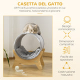 immagine-4-easycomfort-easycomfort-cuccia-per-gatti-con-tiragraffi-e-cuscino-imbottito-casetta-per-gatti-a-tunnel-41x40x47cm-grigio