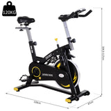 immagine-4-easycomfort-easycomfort-cyclette-professionale-con-schermo-lcd-volano-10kg-e-resistenza-magnetica-regolabile-nera-e-gialla-ean-8055776912400