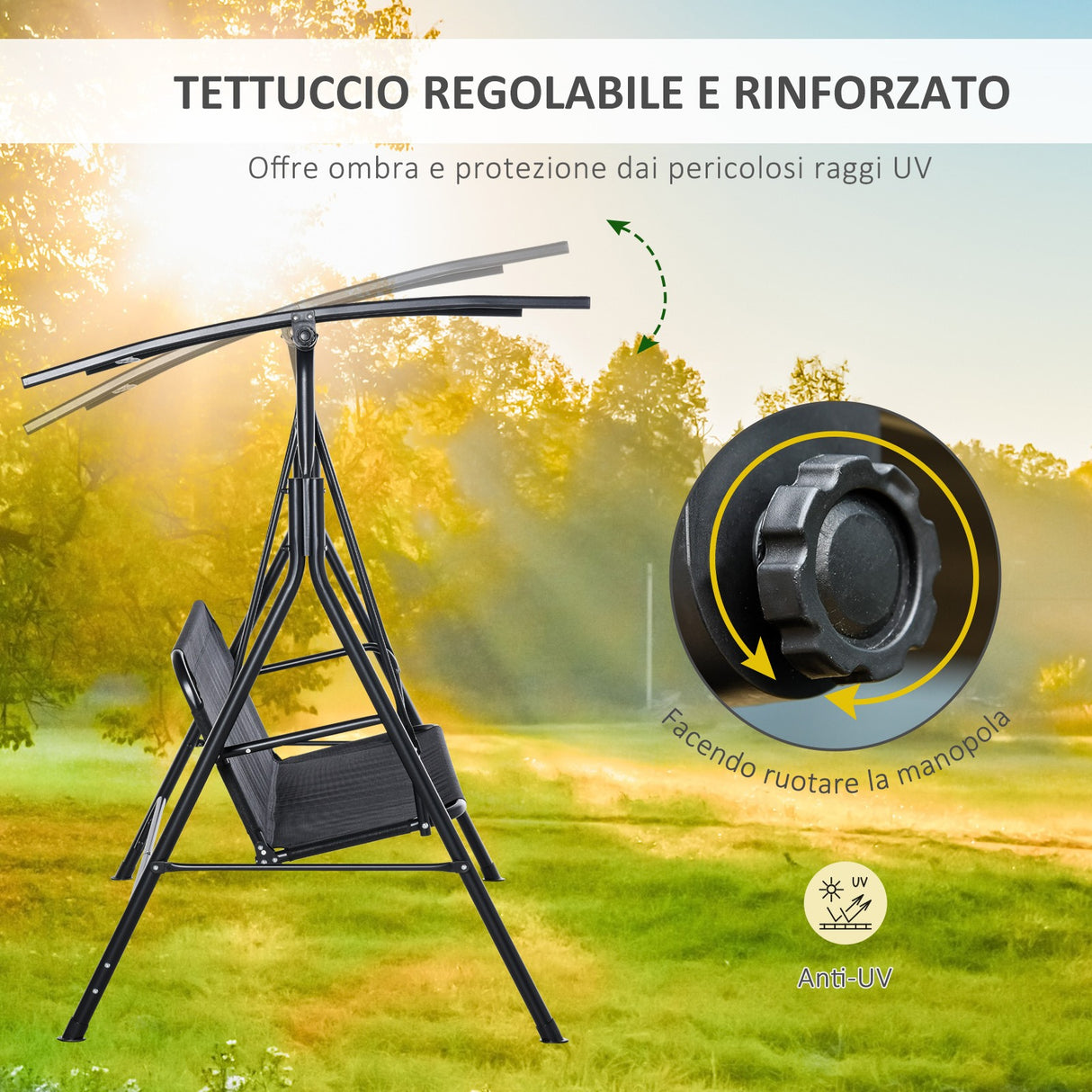 immagine-4-easycomfort-easycomfort-dondolo-da-giardino-terrazza-3-posti-con-tettuccio-parasole-regolabile-metallo-e-textilene-nero-172x110x155cm-ean-8054144135106