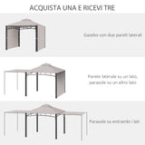 immagine-4-easycomfort-easycomfort-gazebo-da-giardino-3x3-m-con-tenda-parasole-laterale-altezza-288-cm-cachi