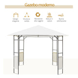 immagine-4-easycomfort-easycomfort-gazebo-da-giardino-3x3m-in-metallo-nero-con-tettuccio-bianco-ean-8054144130101