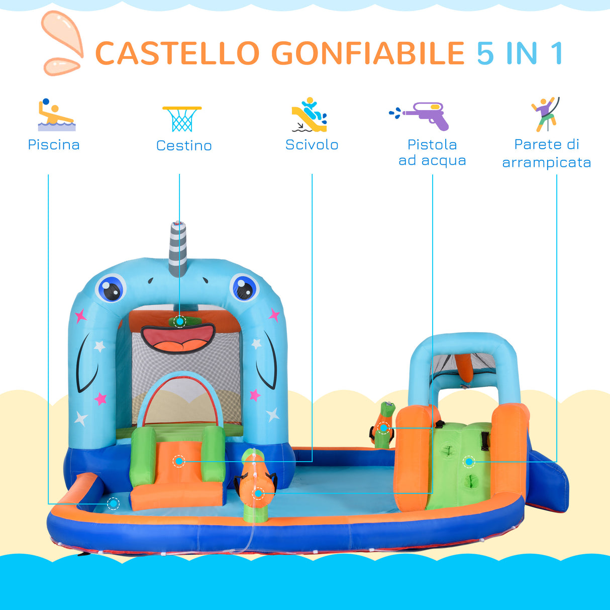 immagine-4-easycomfort-easycomfort-gioco-gonfiabile-per-bambini-3-8-anni-con-borsa-da-trasporto-12-paletti-e-toppe-inclusi-420x370x230-cm