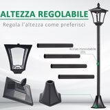 immagine-4-easycomfort-easycomfort-lampione-led-da-esterno-ad-energia-solare-lampada-da-giardino-lampada-da-terra-impermeabile-ip44-1818160cm-nero-ean-8054111847773