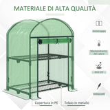 immagine-4-easycomfort-easycomfort-mini-serra-da-giardino-con-2-ripiani-in-metallo-e-copertura-in-pe-69x49x92cm-verde