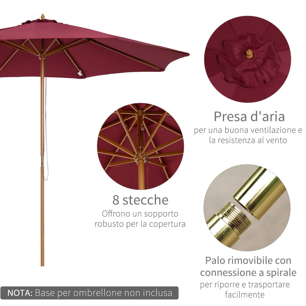 immagine-4-easycomfort-easycomfort-ombrellone-da-giardino-3x2-5-con-palo-in-legno-e-8-stecche-e-copertura-in-poliestere-rosso-scuro