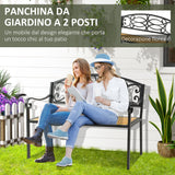 immagine-4-easycomfort-easycomfort-panchina-da-giardino-panchina-da-esterno-a-2-posti-in-metallo-e-legno-127x52x88cm