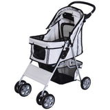 immagine-4-easycomfort-easycomfort-passeggino-per-animali-domestici-pieghevole-carrello-per-cani-grigio-75-x-45-x-97cm-ean-8054111848657