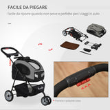 immagine-4-easycomfort-easycomfort-passeggino-pieghevole-per-cani-e-gatti-con-trasportino-staccabile-nero-e-grigio