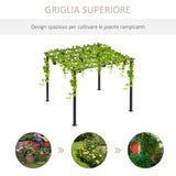 immagine-4-easycomfort-easycomfort-pergolato-da-giardino-struttura-in-metallo-nero-300-x-300-x-230-cm