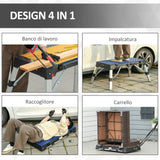 immagine-4-easycomfort-easycomfort-piattaforma-da-lavoro-4-in-1-pieghevole-banco-da-lavoro-impalcatura-lettino-sottomacchina-e-carrello