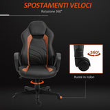 immagine-4-easycomfort-easycomfort-poltrona-da-gaming-e-ufficio-regolabile-in-ecopelle-marrone-e-nera-ean-8054111847841