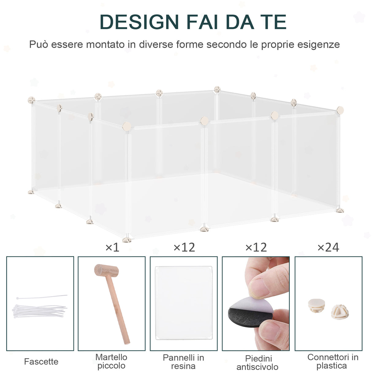 immagine-4-easycomfort-easycomfort-recinto-per-conigli-cuccioli-e-piccoli-animali-modulabile-in-metallo-e-pp-12-pannelli-da-35x45cm-bianco