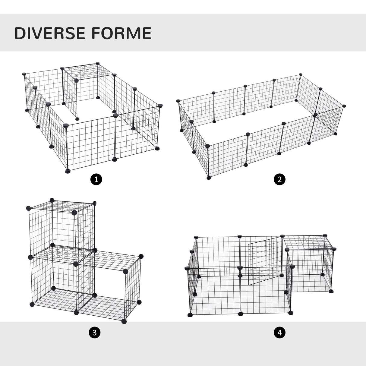 immagine-4-easycomfort-easycomfort-recinto-per-cuccioli-e-piccoli-animali-modulabile-in-metallo-e-pp-12-pannelli-da-35x35-cm-nero-ean-8054111840125