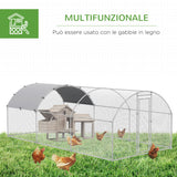 immagine-4-easycomfort-easycomfort-recinto-per-galline-in-acciaio-con-copertura-anti-uv-2-8x5-7x2m-argento