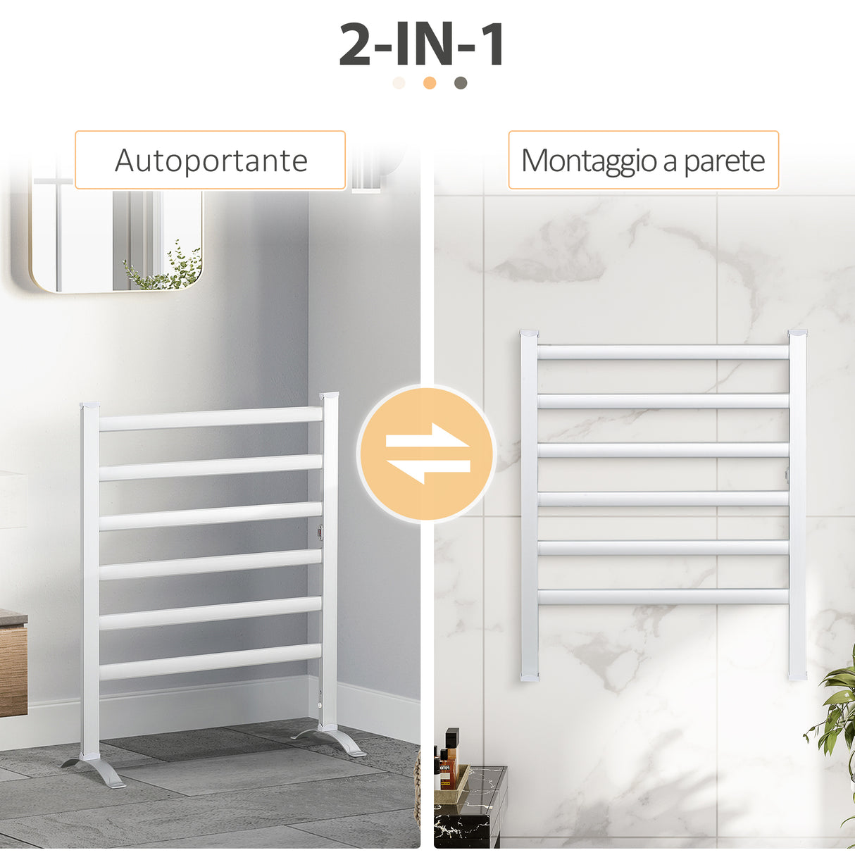 immagine-4-easycomfort-easycomfort-scaldasalviette-elettrico-da-140w-a-6-barre-con-temperatura-45c-55c-in-alluminio-69x36x90-cm-argento