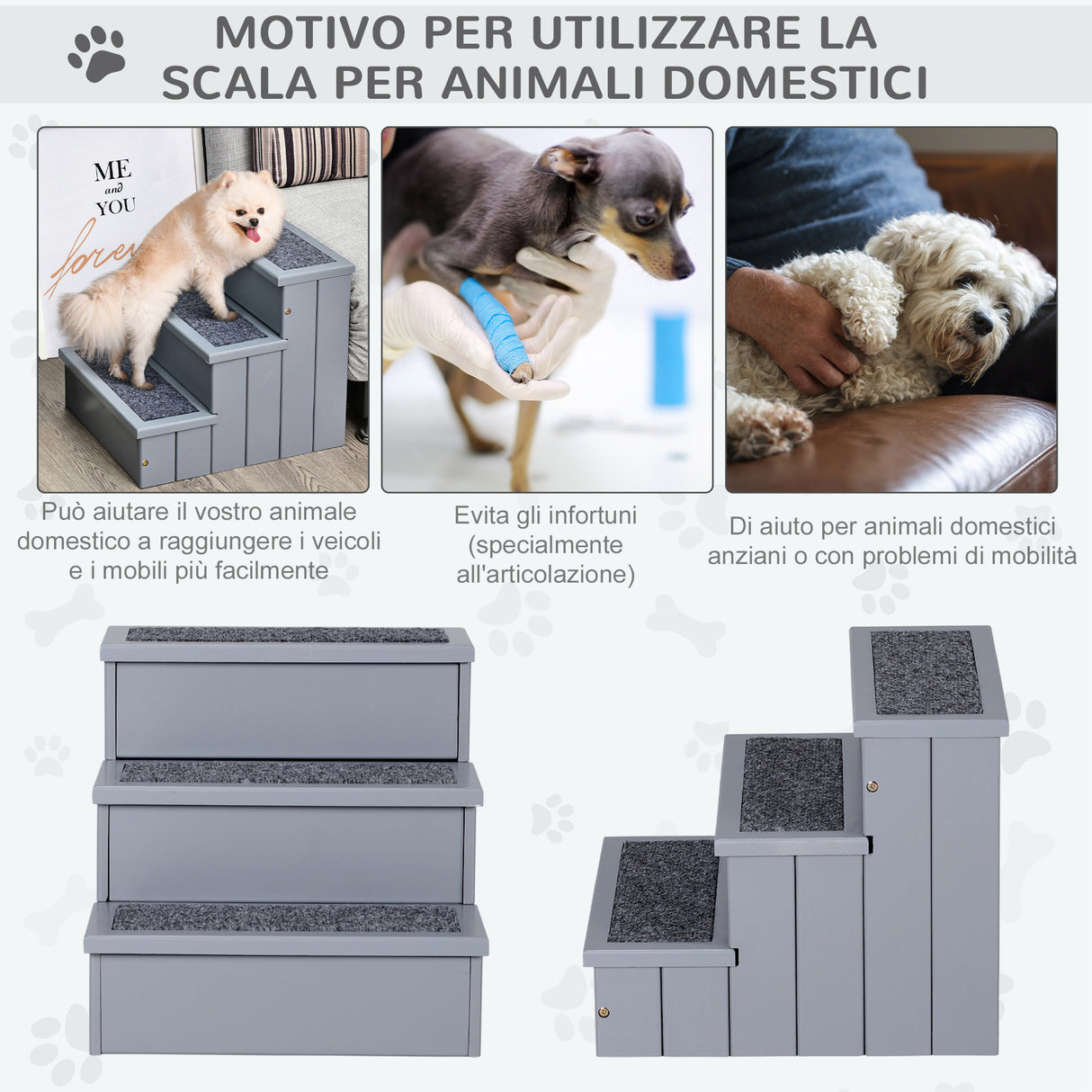 immagine-4-easycomfort-easycomfort-scaletta-per-cani-a-3-gradini-con-tappeto-antiscivolo-e-spazio-interno-40-5x44-5x38cm-grigio