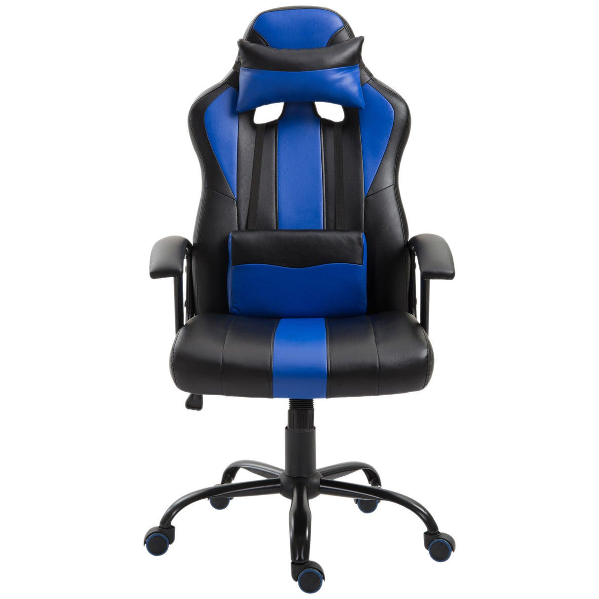 immagine-4-easycomfort-easycomfort-sedia-da-gaming-ergonomica-altezza-regolabile-con-cuscino-nero-e-blu-ean-8054144134857