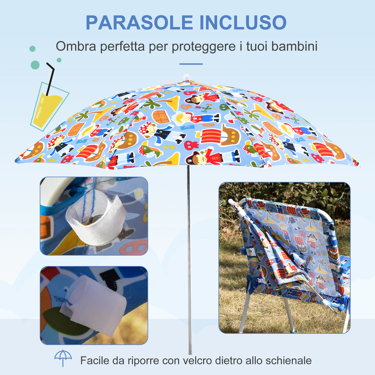 immagine-4-easycomfort-easycomfort-sedia-pieghevole-per-bambini-con-ombrello-parasole-per-giardino-spiaggia-campeggio-44-5x43x64-5cm-ean-8054111843973