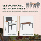 immagine-4-easycomfort-easycomfort-set-da-giardino-7-pezzi-tavolo-in-acciaio-e-6-sedie-in-legno-e-rattan-con-cuscini-grigio