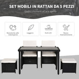 immagine-4-easycomfort-easycomfort-set-mobili-da-giardino-in-rattan-5-pezzi-tavolo-2-sedie-2-poggiapiedi-con-cuscini-combinabili-a-rettangolo