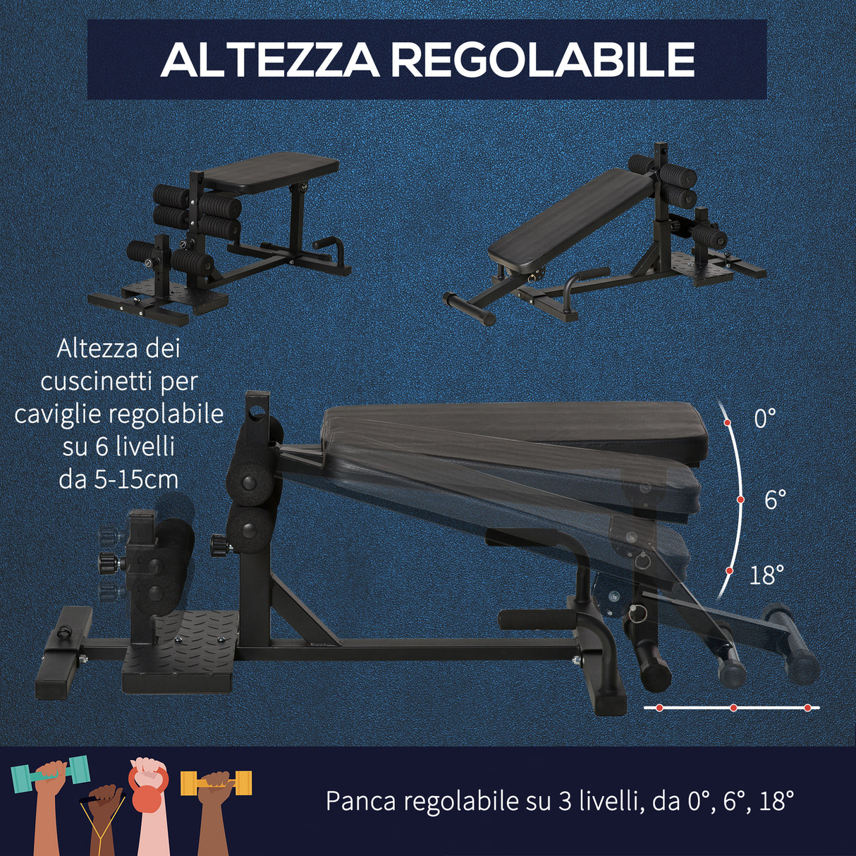 immagine-4-easycomfort-easycomfort-squat-machine-3-in-1-con-altezza-regolabile-e-panca-inclinabile-in-acciaio-100x58x46cm-nero