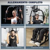 immagine-4-easycomfort-easycomfort-stazione-fitness-multifunzione-power-tower-con-pesi-fino-45kg-e-panca-imbottita-135x103x210cm