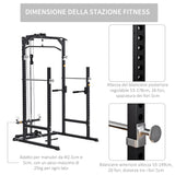 immagine-4-easycomfort-easycomfort-stazione-fitness-multifunzione-power-tower-per-palestra-in-casa-e-ufficio-155x118x220cm-nero