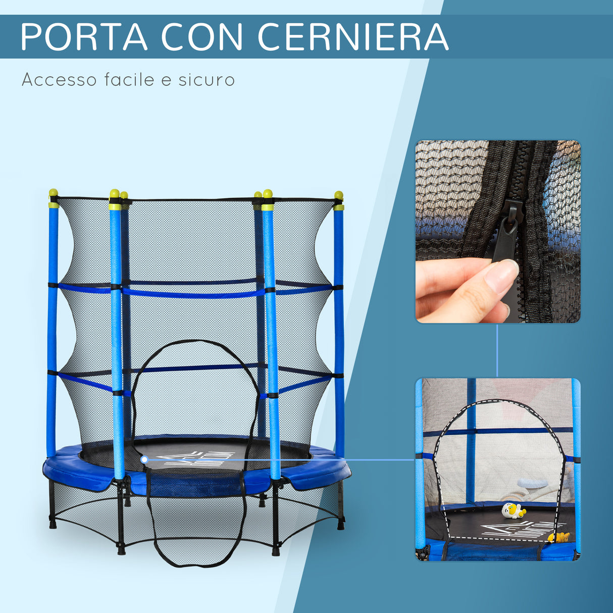 immagine-4-easycomfort-easycomfort-tappeto-elastico-per-bambini-3-6-anni-con-rete-bordo-imbottito-e-corde-elastiche-trampolino-da-giardino-140x160cm-blu-e-nero