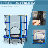 immagine-4-easycomfort-easycomfort-tappeto-elastico-per-bambini-3-6-anni-con-rete-bordo-imbottito-e-corde-elastiche-trampolino-da-giardino-140x160cm-blu-e-nero