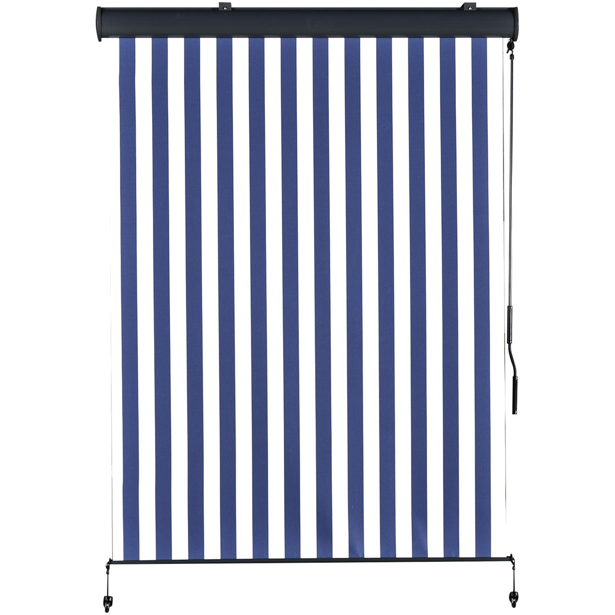 immagine-4-easycomfort-easycomfort-tenda-avvolgibile-a-rullo-impermeabile-funzionamento-manovella-bianco-e-blu-140-x-200-cm-ean-8054144137322