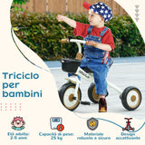 immagine-4-easycomfort-easycomfort-triciclo-per-bambini-da-2-5-anni-con-seduta-regolabile-e-campanello-70-5x50x58cm-bianco