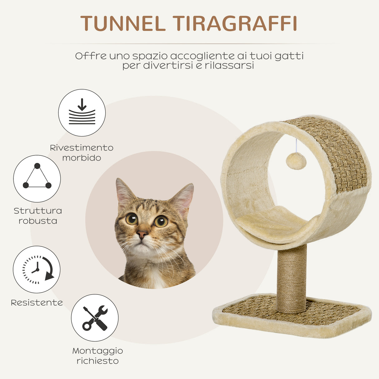 immagine-4-easycomfort-easycomfort-tunnel-tiragraffi-per-gatti-con-cuscino-e-rivestimento-in-peluche-palo-in-juta-40x30x56cm