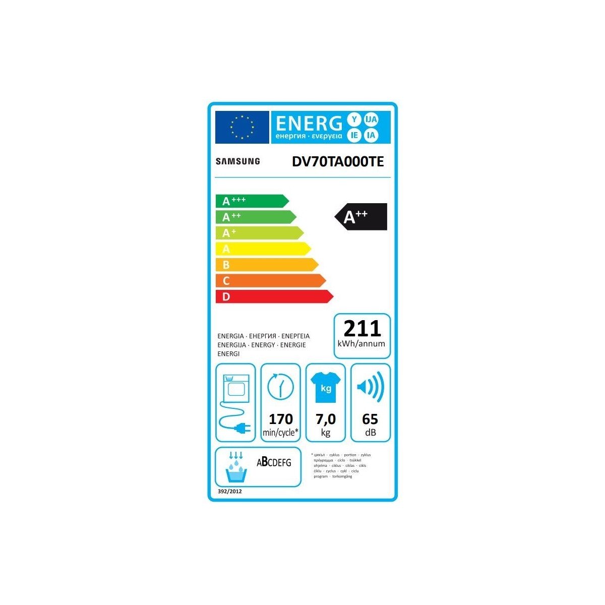 immagine-5-asciugatrice-a-carico-frontale-samsung-7-kg-dry-sensor-a85xl60xp60-classe-a-ean-8806090665486