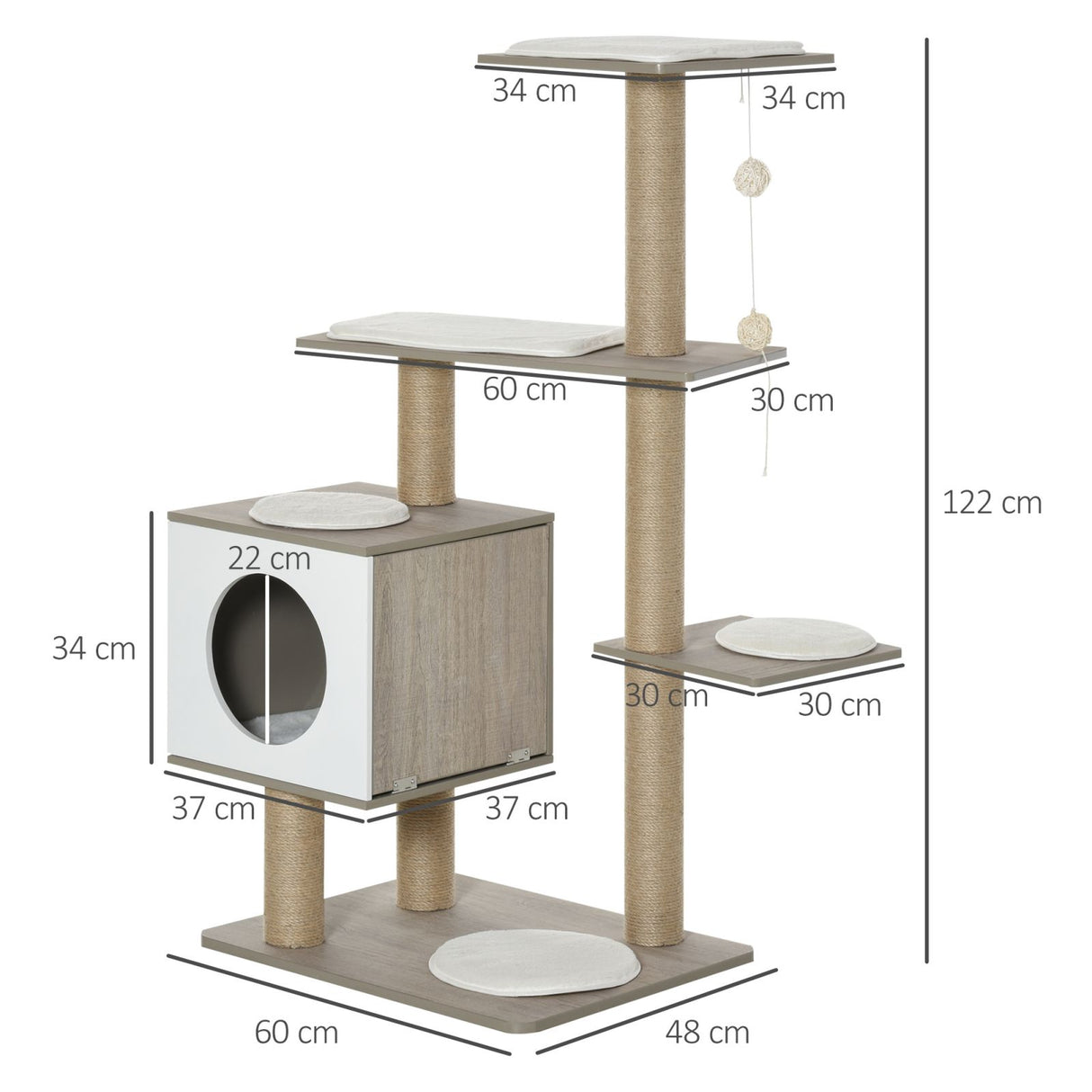 immagine-5-easycomfort-easycomfort-albero-tiragraffi-con-cuccia-in-legno-per-gatti-adulti-fino-a-4-5kg-ean-8055776911496