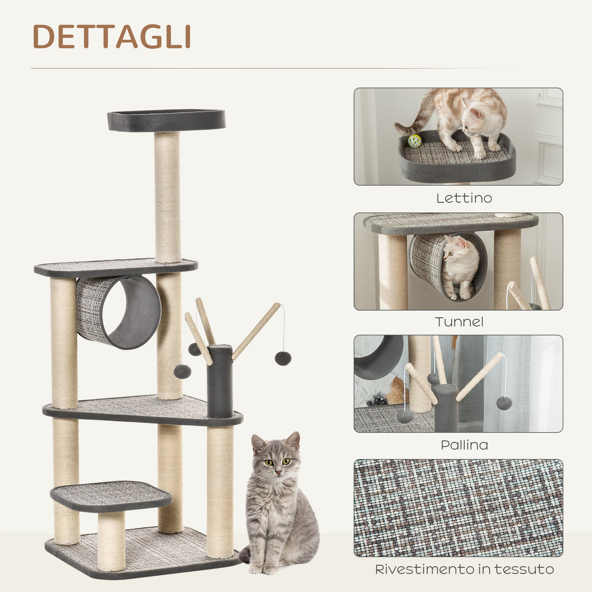 immagine-5-easycomfort-easycomfort-albero-tiragraffi-per-gatti-adulti-e-gattini-da-130cm-tunnel-per-gatti-e-pali-in-sisal-grigio