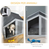 immagine-5-easycomfort-easycomfort-cuccia-per-cani-a-casetta-in-tessuto-e-legno-per-animali-fino-a-12kg-grigio