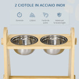 immagine-5-easycomfort-easycomfort-doppia-ciotola-per-cani-rialzata-regolabile-2-ciotole-in-acciaio-e-base-in-legno-per-cani-grandi-e-piccoli-49x25x41cm