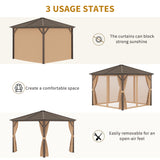 immagine-5-easycomfort-easycomfort-gazebo-da-giardino-3x3m-in-alluminio-con-zanzariera-tende-laterali-e-tetto-rigido-marrone