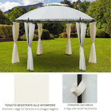 immagine-5-easycomfort-easycomfort-gazebo-da-giardino-rotondo-con-doppio-tettuccio-cinghie-e-tende-3-5x2-8m-bianco