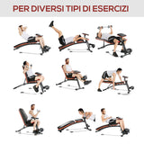 immagine-5-easycomfort-easycomfort-panca-multifunzione-regolabile-per-addominali-panca-pesi-palestra-per-allenamento-braccia-e-gambe-54x160x106cm-nero-e-rosso-ean-8054144130125