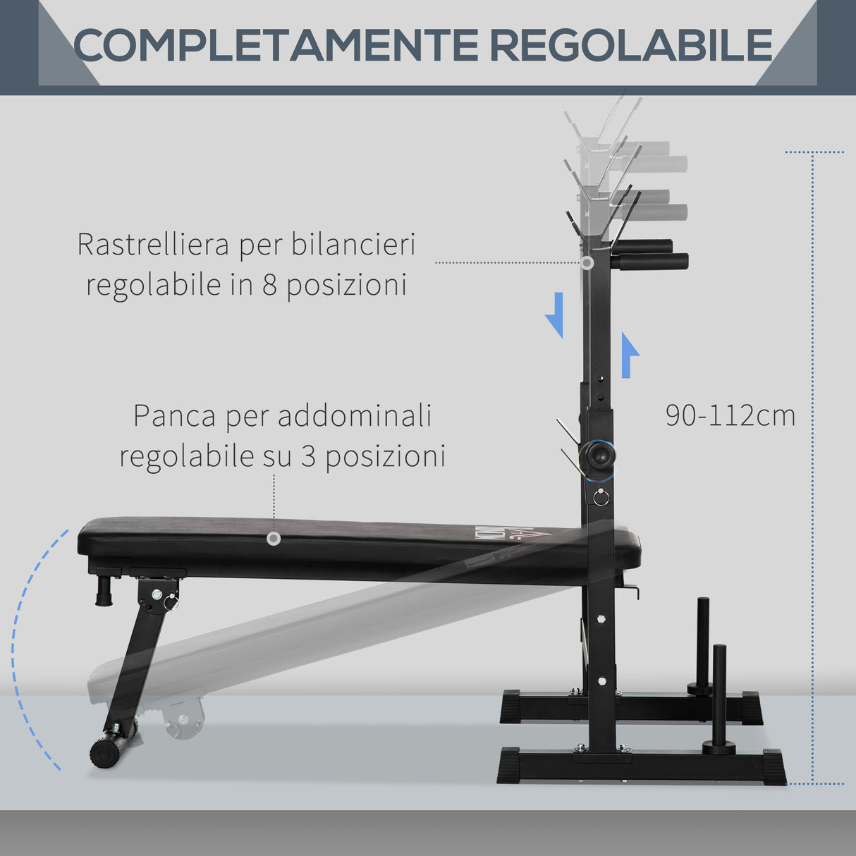 immagine-5-easycomfort-easycomfort-panca-pesi-pieghevole-con-8-altezze-regolabili-per-sollevamento-pesi-e-trazioni-in-acciaio-e-pu-140x73x98-122cm-nera